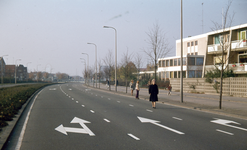 831449 Gezicht op een lege Kardinaal De Jongweg te Utrecht tijdens de eerste autoloze zondag sinds 1956.